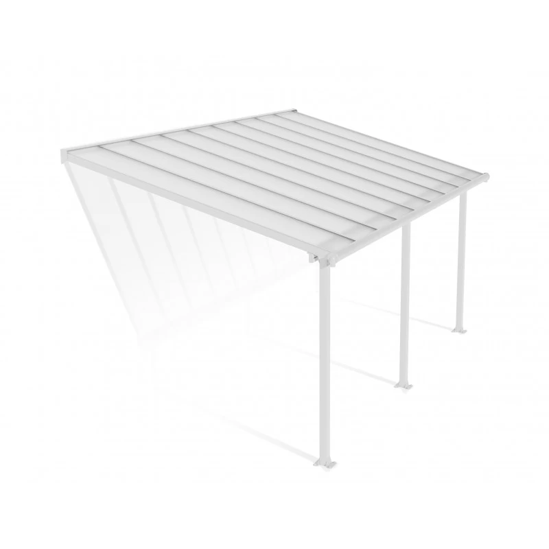 Toit De Terrasse En Aluminium Blanc 3x5,46m + PC 16mm Olympia - Palram - Canopia 5 Toit De Terrasse En Aluminium Blanc 3x5,46m + PC 16mm Olympia - Palram - Canopia – Image 3