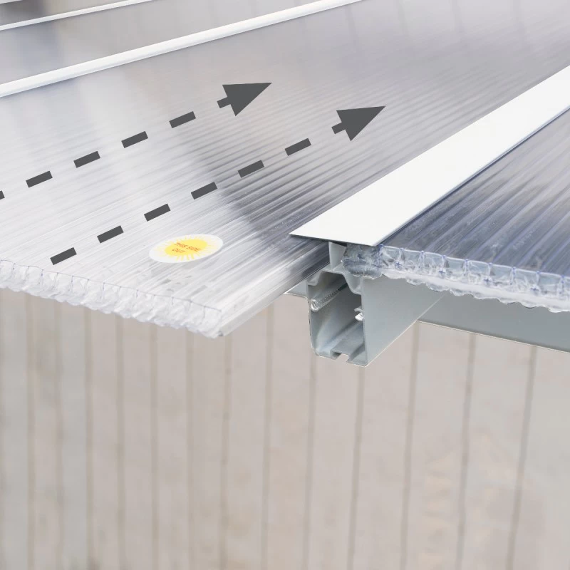 Toit De Terrasse En Aluminium Blanc 3x5,46m + PC 16mm Olympia - Palram - Canopia 7 Toit De Terrasse En Aluminium Blanc 3x5,46m + PC 16mm Olympia - Palram - Canopia – Image 5