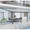 Toit De Terrasse En Aluminium Gris 3x5,46m + PC 16mm Olympia - Palram - Canopia -Nesling Magasin toit de terrasse en aluminium gris 3x546m pc 16mm olympia palram