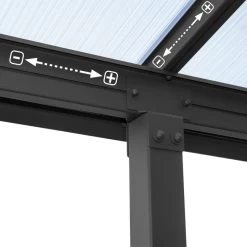 Toit De Terrasse En Aluminium Gris 3x5,46m + PC 16mm Olympia - Palram - Canopia 13 Toit De Terrasse En Aluminium Gris 3x5,46m + PC 16mm Olympia - Palram - Canopia -Nesling Magasin toit de terrasse en aluminium gris 3x546m pc 16mm olympia palram 5