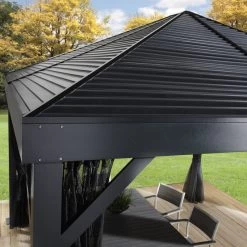 Tonnelle De Jardin South Beach 363x363cm En Aluminium Thermolaqué – SOJAG 10 Tonnelle De Jardin South Beach 363x363cm En Aluminium Thermolaqué – SOJAG -Nesling Magasin tonnelle de jardin south beach 363x363cm en aluminium thermolaque sojag 3