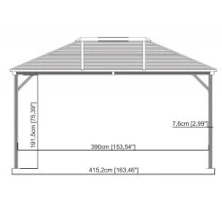 Tonnelle De Jardin Ventura 296x423cm En Aluminium Thermolaqué – SOJAG 13 Tonnelle De Jardin Ventura 296x423cm En Aluminium Thermolaqué – SOJAG -Nesling Magasin tonnelle de jardin ventura 296x423cm en aluminium thermolaque sojag 5