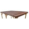 Couvertures Plaques Métalliques Marrons Pour Carport 3x5,2m Gardy Shelter 16m² - Pack Prêt à La Pose -Nesling Magasin tuiles metalliques marrons pack pret a la pose pour carport 3x52m gardy shelter 16m