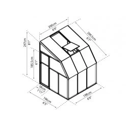 Véranda En PVC Et Polycarbonate Transparent 200x200cm Sun Room - Canopia By Palram 12 Véranda En PVC Et Polycarbonate Transparent 200x200cm Sun Room - Canopia By Palram -Nesling Magasin veranda en pvc et polycarbonate transparent 200x200cm sun room rion 4