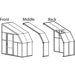 Véranda En PVC Et Polycarbonate Transparent 200x448cm Sun Room - Canopia By Palram -Nesling Magasin veranda en pvc et polycarbonate transparent 200x448cm sun room rion 5