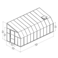 Véranda En PVC Et Polycarbonate Transparent 258x632cm Sun Room - Canopia By Palram 12 Véranda En PVC Et Polycarbonate Transparent 258x632cm Sun Room - Canopia By Palram -Nesling Magasin veranda en pvc et polycarbonate transparent 258x632cm sun room rion 4