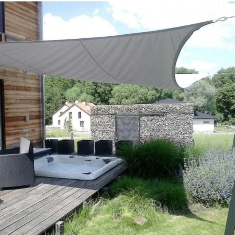 Voile D'ombrage Carrée Coolfit 500x500cm Anthracite – NESLING 5 Voile D'ombrage Carrée Coolfit 500x500cm Anthracite – NESLING – Image 3