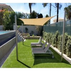 Voile D'ombrage Rectangle Coolfit 400x300cm Couleur Sable â NESLING